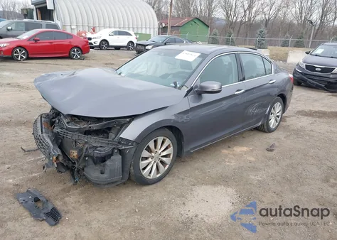 2013 Honda Accord Ex-L V-6 from USA, damaged, VIN 1HGCR3F8XDA027323